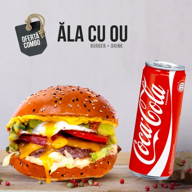 Combo 2 x Ăla cu Ou + 2 x Coca-Cola