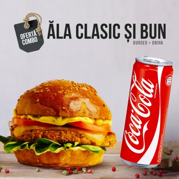 Combo 2 x Ăla Clasic și Bun + 2 x Coca-Cola